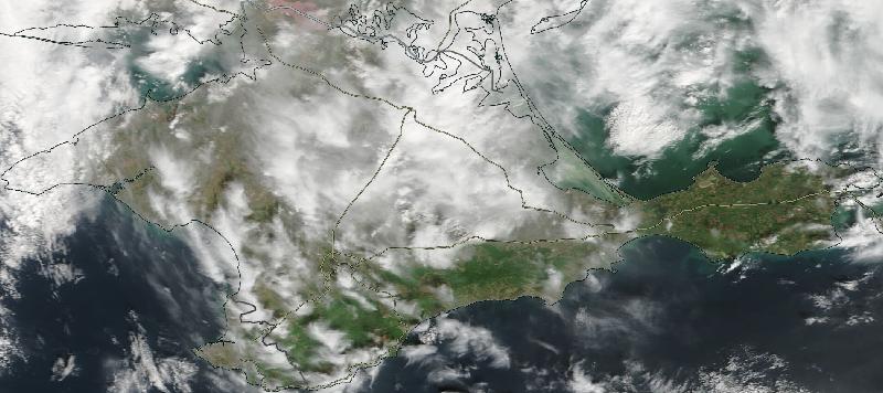 Фото с погодного спутника NASA: АР Крым, 18.04.2024г.