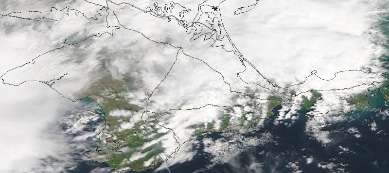 Фото с погодного спутника NASA: АР Крым, 20.04.2024г.