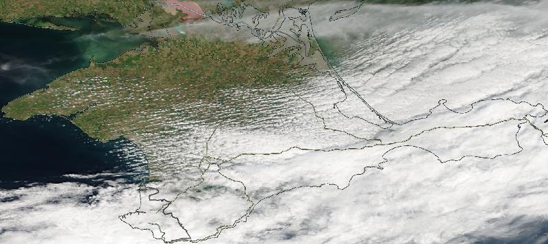 Фото с погодного спутника NASA: АР Крым, 30.04.2024г.