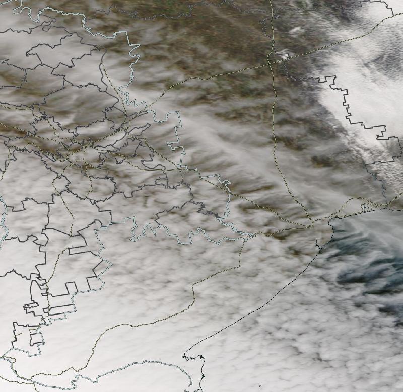 Фото с погодного спутника NASA: Одесская область, 27.03.2024г.