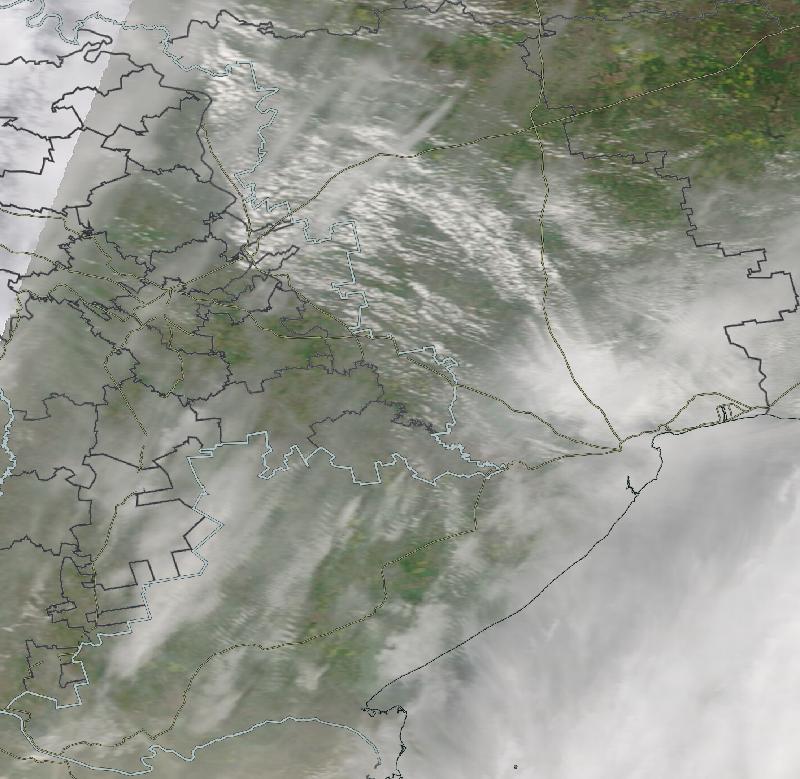 Фото с погодного спутника NASA: Одесская область, 25.04.2024г.