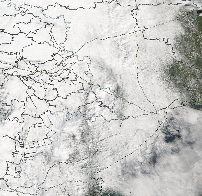 Фото с погодного спутника NASA: Одесская область, 26.04.2024г.