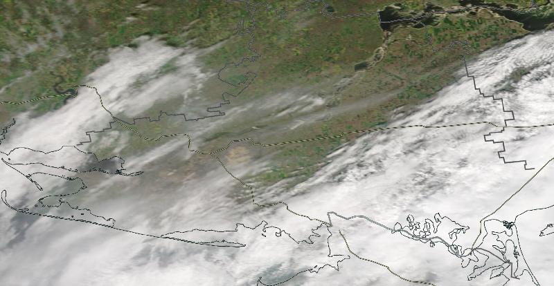 Фото с погодного спутника NASA: Херсонская область, 20.04.2024г.