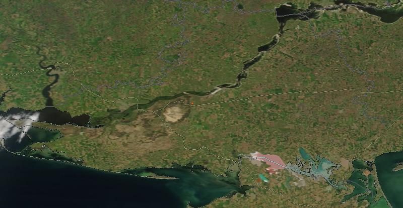 Фото с погодного спутника NASA: Херсонская область, 07.05.2024г.