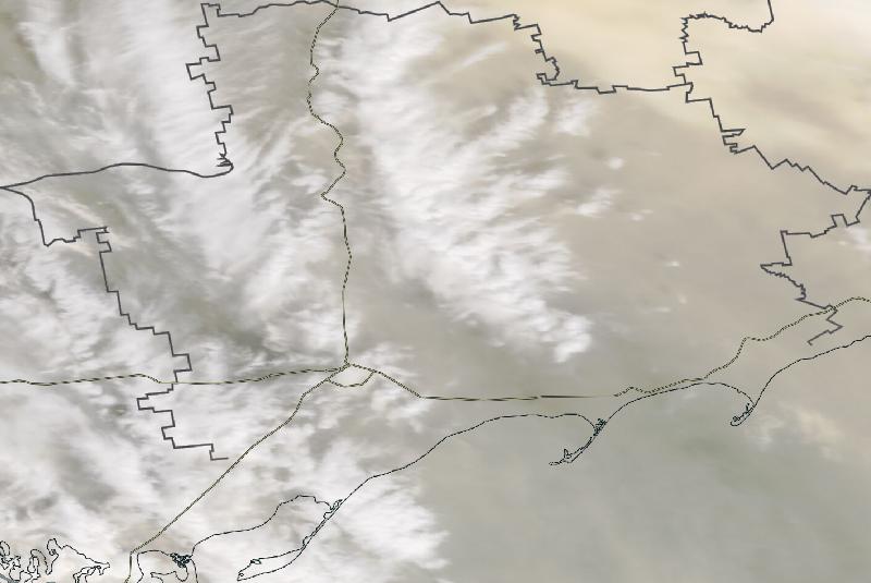 Фото с погодного спутника NASA: Запорожская область, 24.04.2024г.