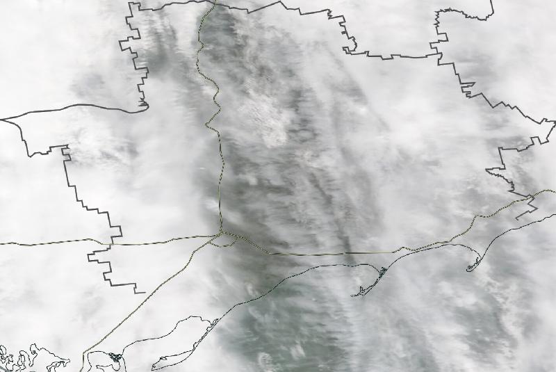 Фото с погодного спутника NASA: Запорожская область, 26.04.2024г.