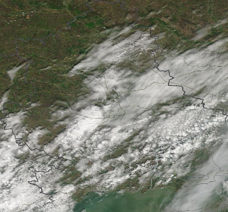 Фото с погодного спутника NASA: Донецкая область, 20.04.2024г.