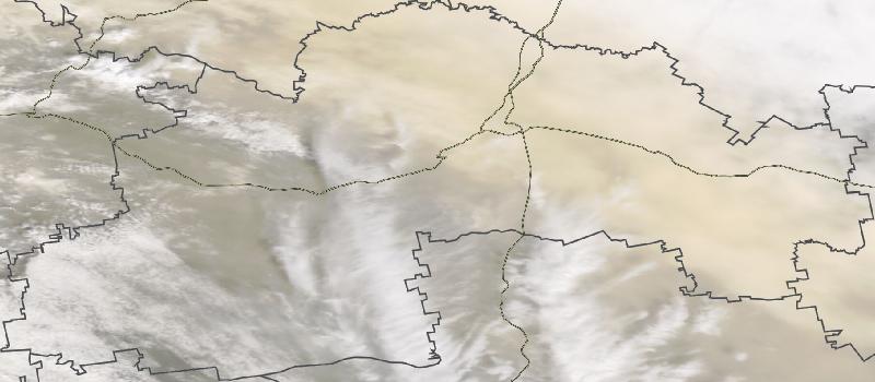 Фото с погодного спутника NASA: Днепропетровская область, 24.04.2024г.