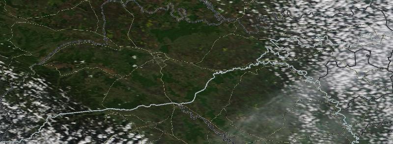 Фото с погодного спутника NASA: Черновицкая область, 20.04.2024г.