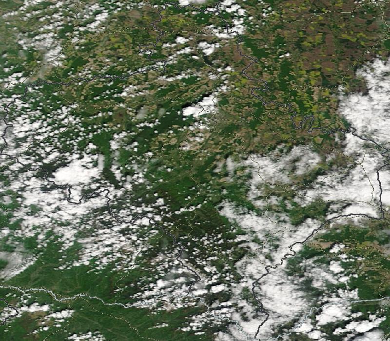 Фото с погодного спутника NASA: Ивано-Франковская область, 06.05.2024г.