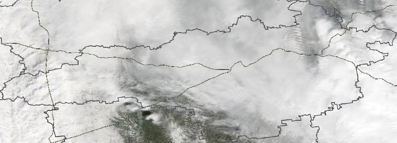 Фото с погодного спутника NASA: Кировоградская область, 26.04.2024г.