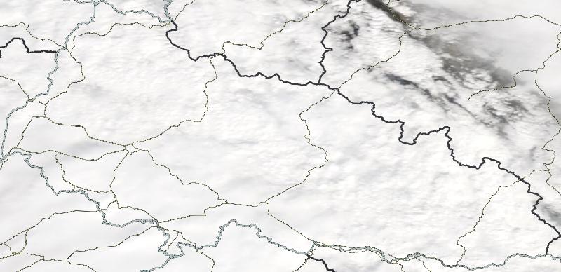 Фото с погодного спутника NASA: Закарпатская область, 28.03.2024г.