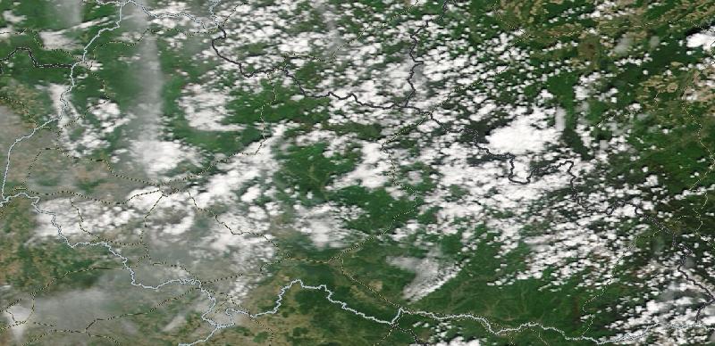 Фото с погодного спутника NASA: Закарпатская область, 06.05.2024г.