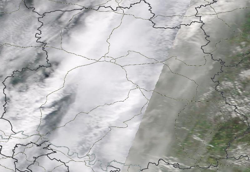 Фото с погодного спутника NASA: Винницкая область, 25.04.2024г.