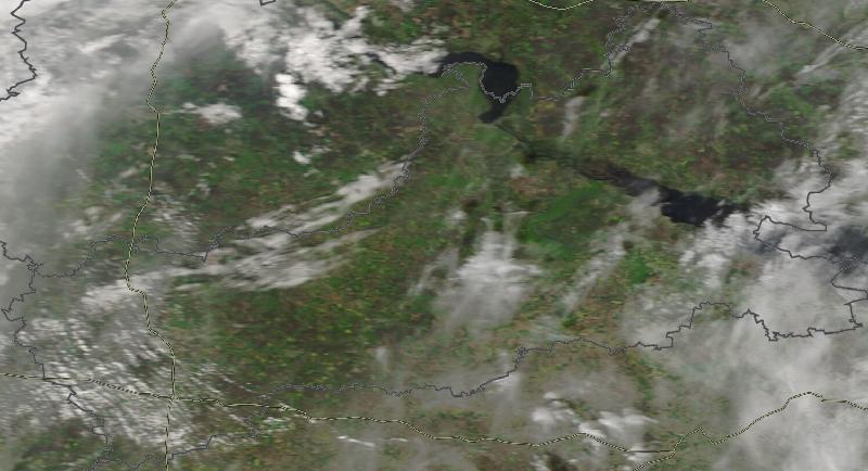 Фото с погодного спутника NASA: Черкасская область, 25.04.2024г.