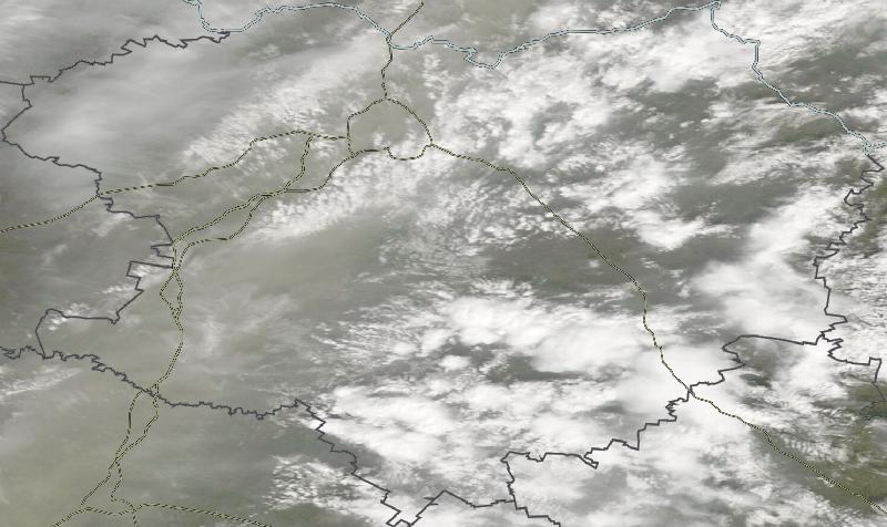 Фото с погодного спутника NASA: Харьковская область, 25.04.2024г.