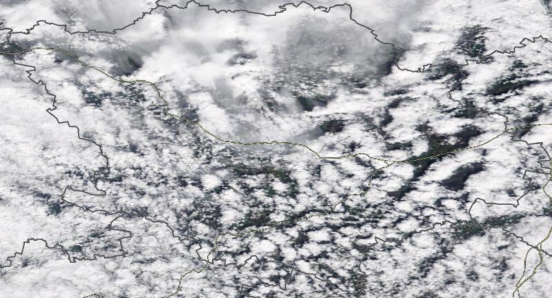 Фото с погодного спутника NASA: Полтавская область, 19.04.2024г.