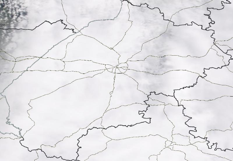 Фото с погодного спутника NASA: Львовская область, 18.04.2024г.