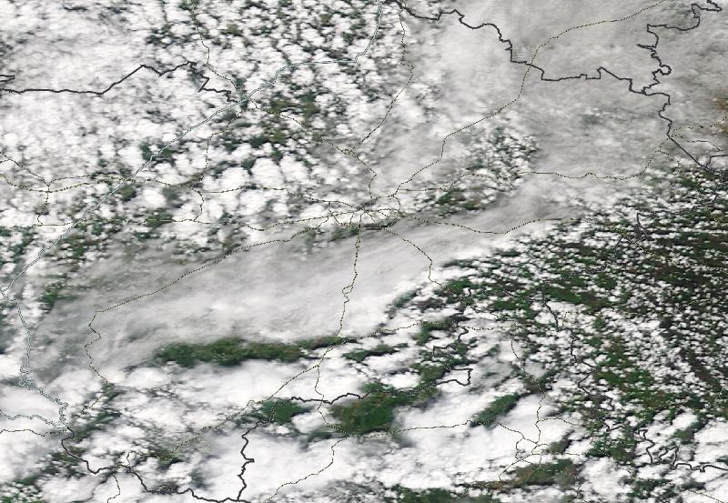 Фото с погодного спутника NASA: Львовская область, 19.04.2024г.