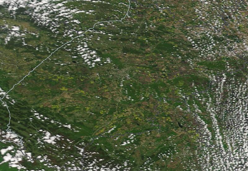 Фото с погодного спутника NASA: Львовская область, 26.04.2024г.