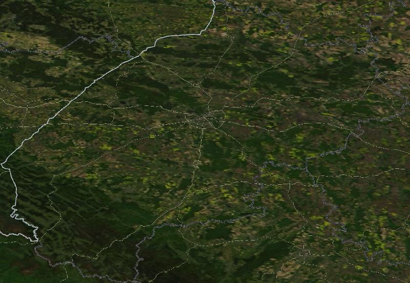 Фото с погодного спутника NASA: Львовская область, 30.04.2024г.