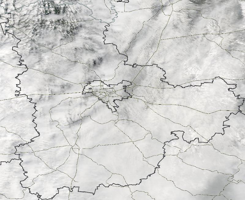 Фото с погодного спутника NASA: Киевская область, 26.04.2024г.