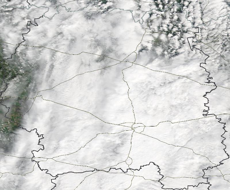 Фото с погодного спутника NASA: Житомирская область, 26.04.2024г.