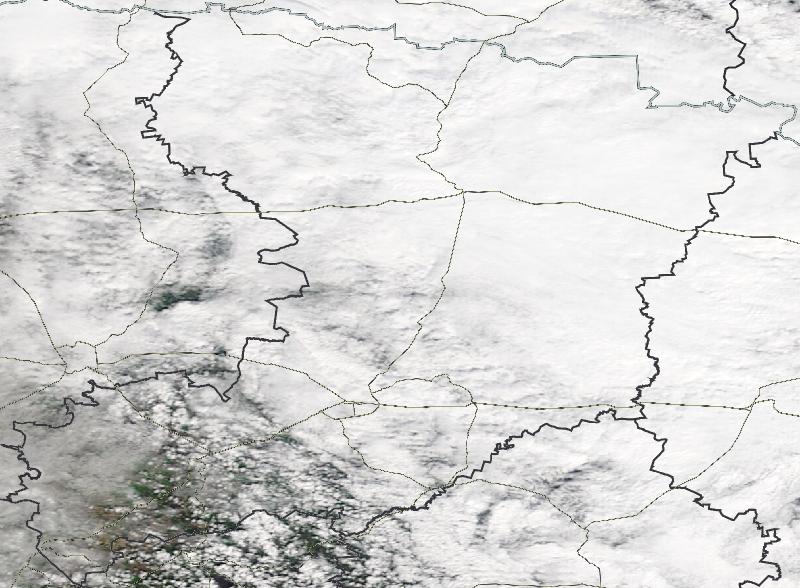 Фото с погодного спутника NASA: Ровненская область, 19.04.2024г.