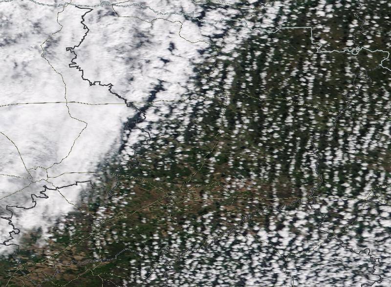 Фото с погодного спутника NASA: Ровненская область, 20.04.2024г.