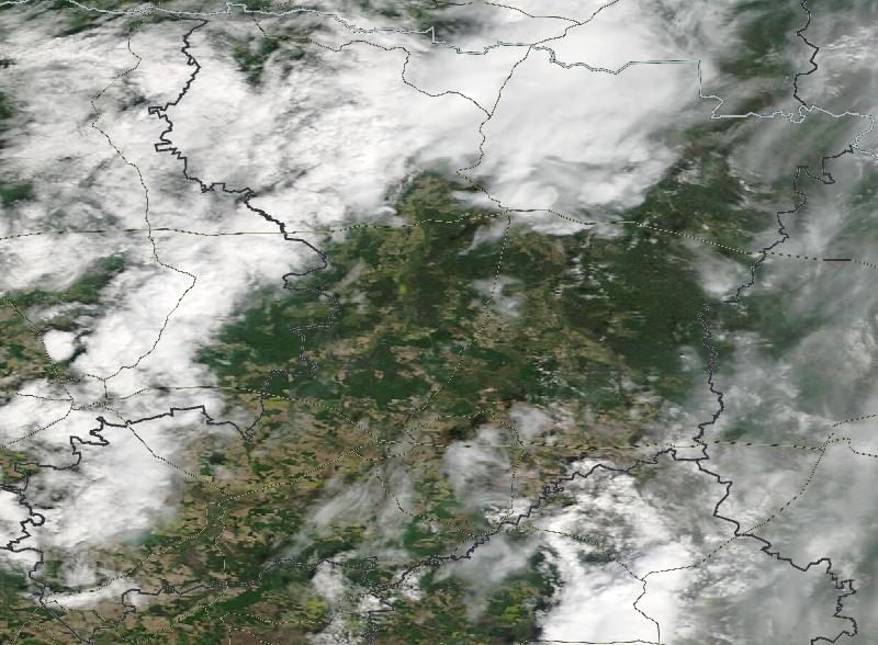 Фото с погодного спутника NASA: Ровненская область, 06.05.2024г.