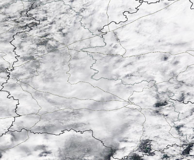 Фото с погодного спутника NASA: Сумская область, 19.04.2024г.
