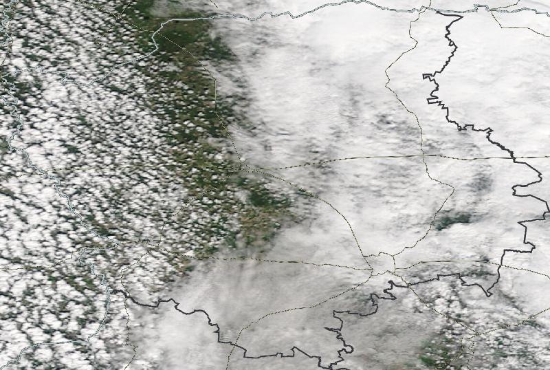 Фото с погодного спутника NASA: Волынская область, 19.04.2024г.